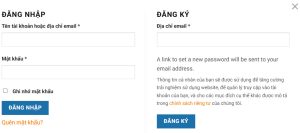 đăng nhập đăng ký thành viên